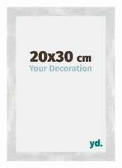 Mura MDF Bilderrahmen 20x30cm Silberglanz Vintage Vorne Messe | Yourdecoration.de