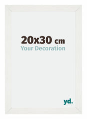 Mura MDF Bilderrahmen 20x30cm Weiss Gewischt Vorne Messe | Yourdecoration.de
