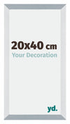 Mura MDF Bilderrahmen 20x40cm Aluminium Geburstet Vorne Messe | Yourdecoration.de