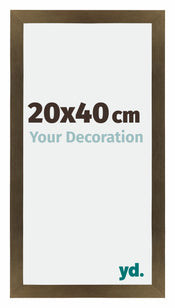 Mura MDF Bilderrahmen 20x40cm Bronze Dekor Vorne Messe | Yourdecoration.de