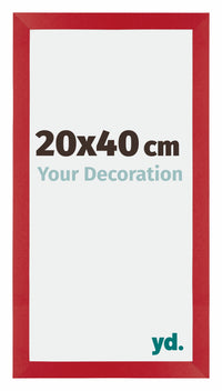 Mura MDF Bilderrahmen 20x40cm Rot Vorne Messe | Yourdecoration.de