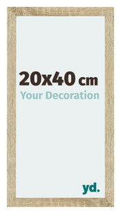 Mura MDF Bilderrahmen 20x40cm Sonoma Eiche Vorne Messe | Yourdecoration.de