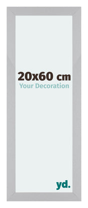 Mura MDF Bilderrahmen 20x60cm Silber Matt Vorne Messe | Yourdecoration.de