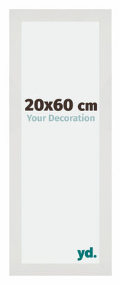 Mura MDF Bilderrahmen 20x60cm Weiss Matt Vorne Messe | Yourdecoration.de