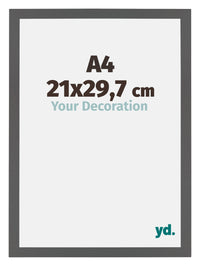 Mura MDF Bilderrahmen 21x29 7cm A4 Antrazit Messe | Yourdecoration.de