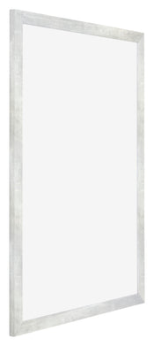 Mura MDF Bilderrahmen 21x29 7cm A4 Silberglanz Vintage Vorne Schrag | Yourdecoration.de