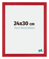 Mura MDF Bilderrahmen 24x30cm Rot Vorne Messe | Yourdecoration.de