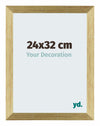 Mura MDF Bilderrahmen 24x32cm Goldglanz Vorne Messe | Yourdecoration.de