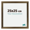 Mura MDF Bilderrahmen 25x25cm Bronze Dekor Vorne Messe | Yourdecoration.de