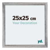 Mura MDF Bilderrahmen 25x25cm Grau Gewischt Vorne Messe | Yourdecoration.de
