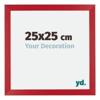 Mura MDF Bilderrahmen 25x25cm Rot Vorne Messe | Yourdecoration.de