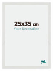 Mura MDF Bilderrahmen 25x35cm Weiss Matt Vorne Messe | Yourdecoration.de