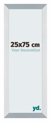Mura MDF Bilderrahmen 25x75cm Aluminium Gebürstet Vorne Messe | Yourdecoration.de