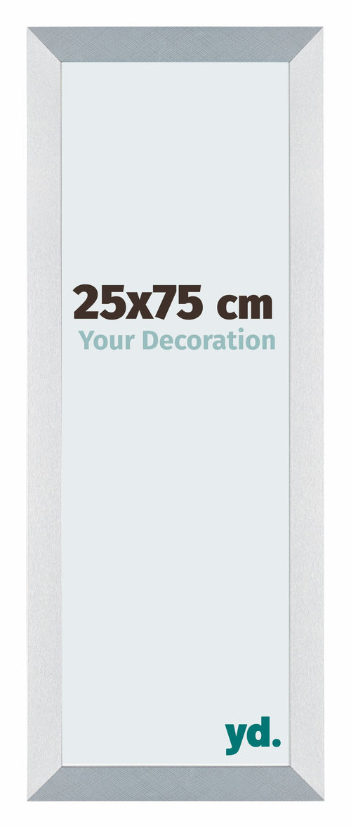 Mura MDF Bilderrahmen 25x75cm Aluminium Gebürstet Vorne Messe | Yourdecoration.de
