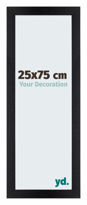 Mura MDF Bilderrahmen 25x75cm Schwarz Matt Vorne Messe | Yourdecoration.de