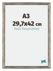 Mura MDF Bilderrahmen 29 7x42cm A3 Metall Vintage Vorne Messe | Yourdecoration.de