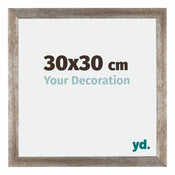 Mura MDF Bilderrahmen 30x30cm Metall Vintage Vorne Messe | Yourdecoration.de