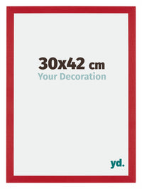 Mura MDF Bilderrahmen 30x42cm Rot Vorne Messe | Yourdecoration.de