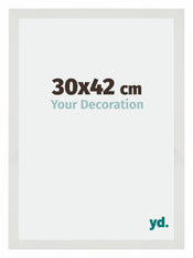 Mura MDF Bilderrahmen 30x42cm Weiss Matt Vorne Messe | Yourdecoration.de