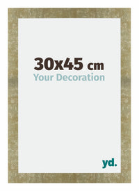 Mura MDF Bilderrahmen 30x45cm Gold Antik Vorne Messe | Yourdecoration.de