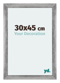 Mura MDF Bilderrahmen 30x45cm Grau Gewischt Vorne Messe | Yourdecoration.de