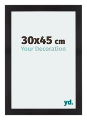 Mura MDF Bilderrahmen 30x45cm Schwarz Gemasert Vorne Messe | Yourdecoration.de