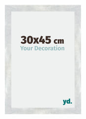 Mura MDF Bilderrahmen 30x45cm Silberglanz Vintage Vorne Messe | Yourdecoration.de