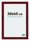 Mura MDF Bilderrahmen 30x45cm Weinrot Gewischt Vorne Messe | Yourdecoration.de