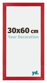 Mura MDF Bilderrahmen 30x60cm Rot Vorne Messe | Yourdecoration.de