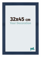 Mura MDF Bilderrahmen 32x45cm Dunkelblau Gewischt Vorne Messe | Yourdecoration.de