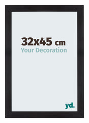 Mura MDF Bilderrahmen 32x45cm Schwarz Gemasert Vorne Messe | Yourdecoration.de