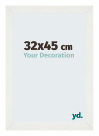 Mura MDF Bilderrahmen 32x45cm Weiß Gewischt Vorne Messe | Yourdecoration.de