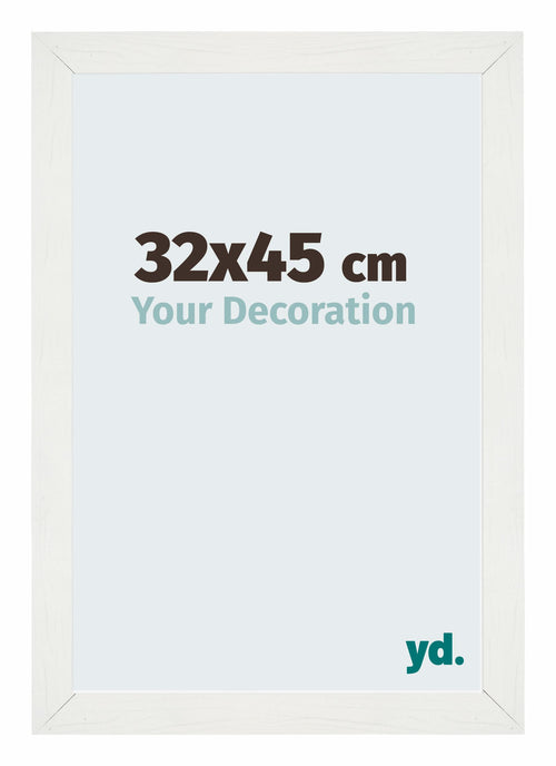 Mura MDF Bilderrahmen 32x45cm Weiß Gewischt Vorne Messe | Yourdecoration.de