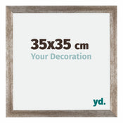 Mura MDF Bilderrahmen 35x35cm Metall Vintage Vorne Messe | Yourdecoration.de