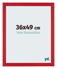 Mura MDF Bilderrahmen 36x49cm Rot Vorne Messe | Yourdecoration.de