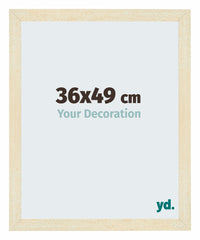 Mura MDF Bilderrahmen 36x49cm Sand Gewischt Vorne Messe | Yourdecoration.de