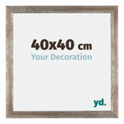 Mura MDF Bilderrahmen 40x40cm Metall Vintage Vorne Messe | Yourdecoration.de