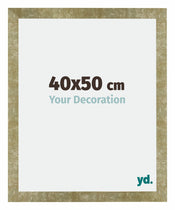 Mura MDF Bilderrahmen 40x50cm Gold Antik Vorne Messe | Yourdecoration.de