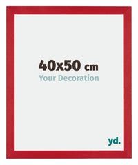 Mura MDF Bilderrahmen 40x50cm Rot Vorne Messe | Yourdecoration.de