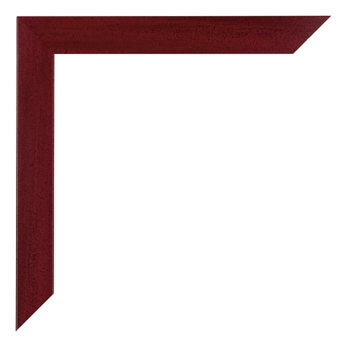 Mura MDF Bilderrahmen 40x60cm Weinrot Gewischt Detail Ecke | Yourdecoration.de