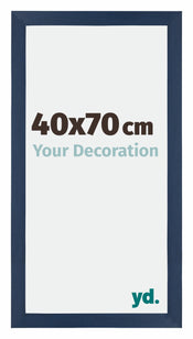 Mura MDF Bilderrahmen 40x70cm Dunkelblau Gewischt Vorne Messe | Yourdecoration.de