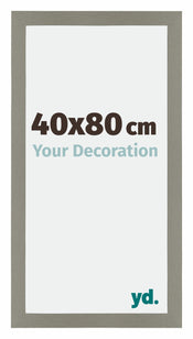 Mura MDF Bilderrahmen 40x80cm Grau Vorne Messe | Yourdecoration.de