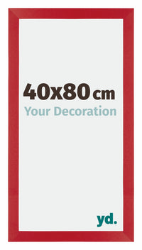 Mura MDF Bilderrahmen 40x80cm Rot Vorne Messe | Yourdecoration.de