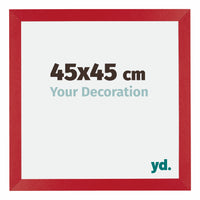 Mura MDF Bilderrahmen 45x45cm Rot Vorne Messe | Yourdecoration.de