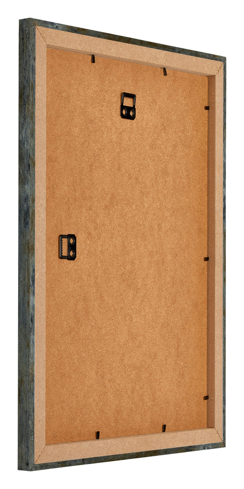 Mura MDF Bilderrahmen 46x61cm Blau Gold Meliert Ruckseite Schrag | Yourdecoration.de