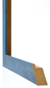 Mura MDF Bilderrahmen 46x61cm Hellblau Gewischt Detail Querschnitte | Yourdecoration.de