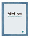 Mura MDF Bilderrahmen 46x61cm Hellblau Gewischt Vorne Messe | Yourdecoration.de