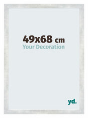 Mura MDF Bilderrahmen 49x68cm Silberglanz Vintage Vorne Messe | Yourdecoration.de