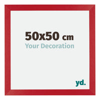 Mura MDF Bilderrahmen 50x50cm Rot Vorne Messe | Yourdecoration.de