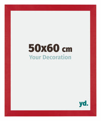 Mura MDF Bilderrahmen 50x60cm Rot Vorne Messe | Yourdecoration.de